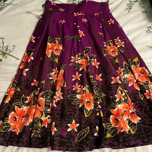 Deadly dames Hawaiian print skirt size S